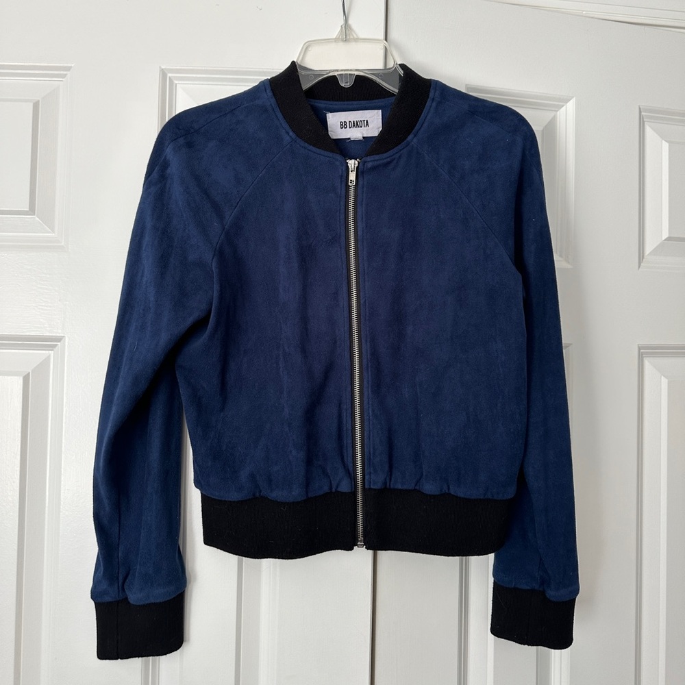 Nordstrom BB Dakota Suede Bomber Jacket